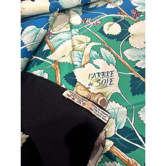 HERMES "l'arbre de Soie" by Antoine de Jacquelot Vintage 1995 Great w/Box - Picture 6 of 8